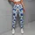 Navy Blue Floral Blooms for Coastal Getaways and Relaxed Summer Days Leggings - 5