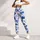 Navy Blue Floral Blooms for Coastal Getaways and Relaxed Summer Days Leggings - 6
