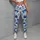 Navy Blue Floral Blooms for Coastal Getaways and Relaxed Summer Days Leggings - 4