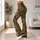 Olive And Rust Botanical Blooms For Casual Weekends And Everyday Women's Wardrobe Style Leggings - 11