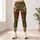 Olive And Rust Botanical Blooms For Casual Weekends And Everyday Women's Wardrobe Style Leggings - 6