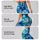 Ocean Blue Floral Tie-Dye Colors for Yoga, Travel, and Everyday Wellness Lifestyle Leggings - 2