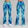Ocean Blue Floral Tie-Dye Colors for Yoga, Travel, and Everyday Wellness Lifestyle Leggings - 9