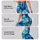 Ocean Blue Floral Tie-Dye Colors for Yoga, Travel, and Everyday Wellness Lifestyle Leggings - 2