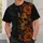 Orange Sugar Skull Butterfly Florals for Gothic Nights and Alternative Everyday Style All-over Print Unisex T-shirt - 5