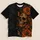 Orange Sugar Skull Butterfly Florals for Gothic Nights and Alternative Everyday Style All-over Print Unisex T-shirt - 1