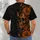 Orange Sugar Skull Butterfly Florals for Gothic Nights and Alternative Everyday Style All-over Print Unisex T-shirt - 6