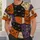 Halloween Pumpkin Ghost Bat Skeleton Patchwork for Spooky Autumn Party Celebrations All-over Print Unisex T-shirt - 5