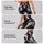 Black And White Fluid Swirl Motif For Modern Minimalist Style And Everyday Wardrobe Leggings - 2