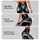 Black And White Fluid Swirl Motif For Modern Minimalist Style And Everyday Wardrobe Leggings - 8