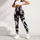 Black And White Fluid Swirl Motif For Modern Minimalist Style And Everyday Wardrobe Leggings - 6