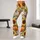 Pumpkin Sunflower Florals for Cozy Autumn Outings and Fresh Everyday Casual Style Leggings - 11