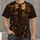 Haunted Cornfield Scarecrow and Crows for Halloween Fall Nights, Rustic Rural Style All-over Print Unisex T-shirt - 4