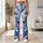 Blue Lavender Peonies For Elegant Everyday Style And Relaxed Weekend Wear Leggings - 11
