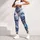 Blue Lavender Peonies For Elegant Everyday Style And Relaxed Weekend Wear Leggings - 4