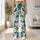 Teal Botanical Blooms for Coastal Days and Refined Everyday Style for Modern Women Leggings - 10