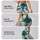 Teal Botanical Blooms for Coastal Days and Refined Everyday Style for Modern Women Leggings - 8
