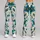 Teal Botanical Blooms for Coastal Days and Refined Everyday Style for Modern Women Leggings - 9