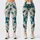 Teal Botanical Blooms for Coastal Days and Refined Everyday Style for Modern Women Leggings - 1