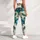 Teal Botanical Blooms for Coastal Days and Refined Everyday Style for Modern Women Leggings - 5