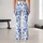 Indigo Blue Porcelain Florals for Fresh Spring Outings and Relaxed Autumn Daywear Leggings - 10
