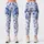 Indigo Blue Porcelain Florals for Fresh Spring Outings and Relaxed Autumn Daywear Leggings - 3