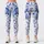 Indigo Blue Porcelain Florals for Fresh Spring Outings and Relaxed Autumn Daywear Leggings - 1