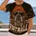 Brown Bulldog Football Fan With Orange Beanie for Game Day and Weekend Style All-over Print Unisex T-shirt - 2
