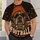 Brown Bulldog Football Fan With Orange Beanie for Game Day and Weekend Style All-over Print Unisex T-shirt - 5