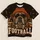 Brown Bulldog Football Fan With Orange Beanie for Game Day and Weekend Style All-over Print Unisex T-shirt - 1