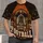 Brown Bulldog Football Fan With Orange Beanie for Game Day and Weekend Style All-over Print Unisex T-shirt - 4