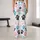 Puppy Paw Motifs in Blush and Teal for Casual Pet Lover Style Leggings - 10