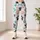 Puppy Paw Motifs in Blush and Teal for Casual Pet Lover Style Leggings - 4