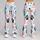 Puppy Paw Motifs in Blush and Teal for Casual Pet Lover Style Leggings - 9