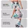 Puppy Paw Motifs in Blush and Teal for Casual Pet Lover Style Leggings - 2