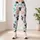 Puppy Paw Motifs in Blush and Teal for Casual Pet Lover Style Leggings - 6