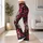 Pink Sugar Skull Hearts and Bows for Gothic Festivals and Everyday Alternative Style Leggings - 11