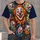 Colorful Clown Faces for Carnival Nights and Playful Streetwear for Bold Style Fans All-over Print Unisex T-shirt - 4