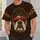 Bulldog City Skyline Sunglasses Art For Game Day And Urban Casual Style All-over Print Unisex T-shirt - 5