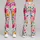 Vibrant Pink Daisy Garden Blooms for Casual Commuting and Sunny Weekend Style Leggings - 9