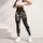Ivory Skull And Blue Floral Motifs For Casual Gothic Style And Everyday Wear Leggings - 5