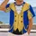 Royal Blue And Gold Courtier Tunic For Fantasy Cosplay And Renaissance Festival Events All-over Print Unisex T-shirt - 2