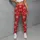Ivory Snowflakes on Christmas Red for Cozy Holiday Gatherings and Winter Celebrations Leggings - 6