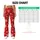 Ivory Snowflakes on Christmas Red for Cozy Holiday Gatherings and Winter Celebrations Leggings - 7