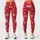 Ivory Snowflakes on Christmas Red for Cozy Holiday Gatherings and Winter Celebrations Leggings - 3