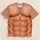 Faux Muscular Torso Look for Costume Parties and Playful Casual Wear for Men All-over Print Unisex T-shirt - 1