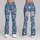 Blue Wildflower Vines for Relaxed Summer Days and Coastal Weekend Outings Leggings - 9