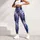 Lavender Wisteria Blooms for Coastal Getaways and Relaxed Botanical Style for Women Leggings - 4