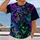 Neon Demon Skull Street Art for Halloween Nights and Alternative Style All-over Print Unisex T-shirt - 2