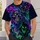 Neon Demon Skull Street Art for Halloween Nights and Alternative Style All-over Print Unisex T-shirt - 5
